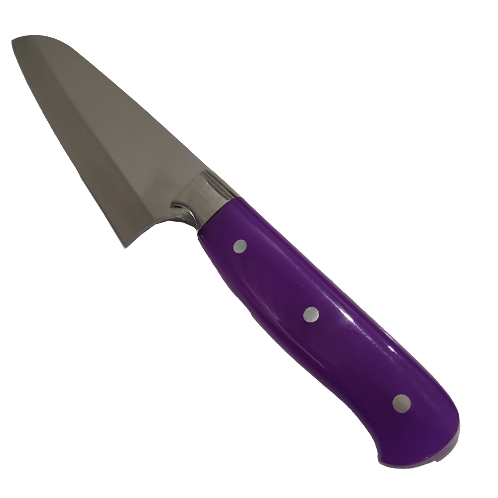 NDR Knives - Mor Pleksi Saplı Şef Bıçağı - Mutfak Bıçağı - 28 cm