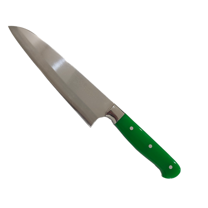 NDR Knives - Yeşil Pleksiglas Saplı Şef Bıçağı - Mutfak Bıçağı - 31 cm -