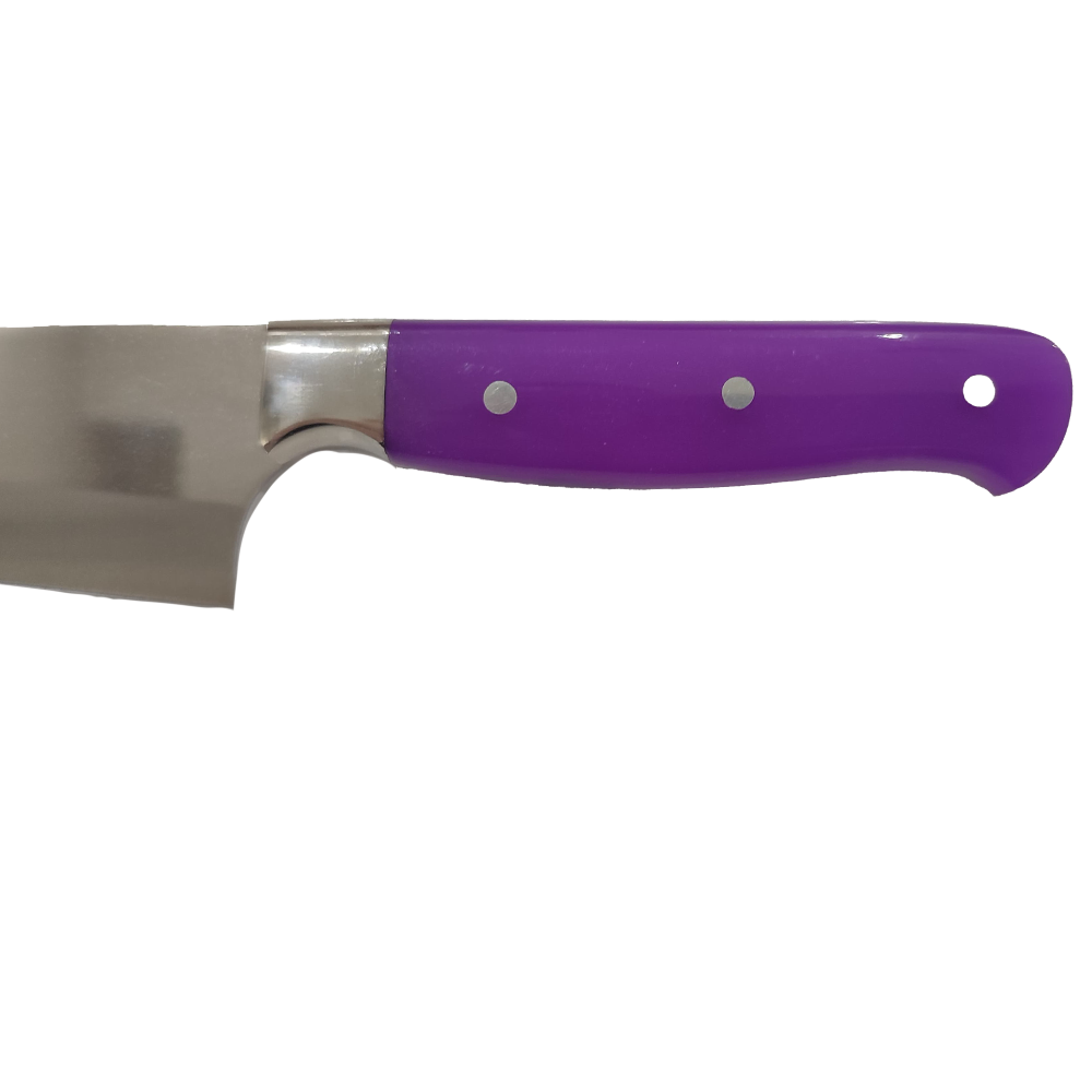 NDR Knives - Mor Pleksi Saplı Şef Bıçağı - Mutfak Bıçağı - 28 cm