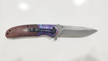 NDR Knives Browning Liner Kilitli Çakı, Metal ve Ahşap Saplı - Kişiselleştirilmiş Çakı