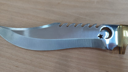 NDR Knives El Yapımı 4116 Çelik Av ve Kamp Bıçağı - Kişiye Özel Bıçak - Deri Kılılı