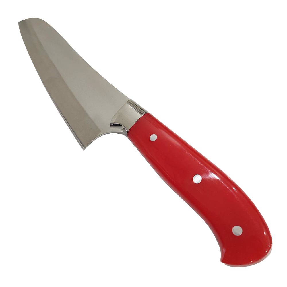 NDR Knives - Yeşil/Kırmızı Pleksi Saplı Şef Bıçağı - Mutfak Bıçağı - 31 cm